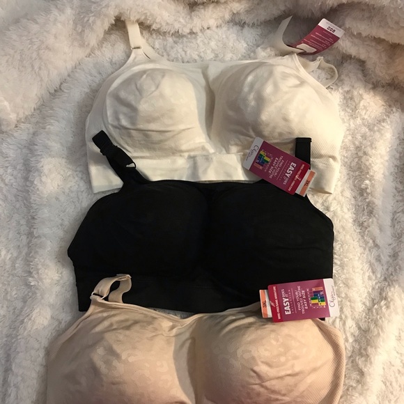 NWT Olga by Warner’s Easy Does It Wire-Free Seamless Bra, Cream, XXXL - Picture 5 of 5